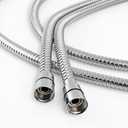 GwernKB Shower Hose,79 Inches Long Stainless Steel Handheld Shower Head Hose,Flexible Shower Hose Attachment Replacement for Bidet Sprayer,Leak-proof (Silver)