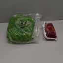 XunYee 8 Pack Small Christmas Wreath for Cabinet Home Kitchen Whimsical Decor with Velvet Bow 11" Persian Grass Lime Green Green Fern Mini Wreaths for Xmas Home Candle Window Chair Fence Decor