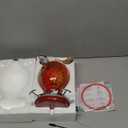 WOSIBO Hummingbird Feeder for Outdoors Patio Large 32 Ounces Colorful Hand Blown Glass Hummingbird Feeder with Ant Moat Hanging Hook, Rope, Brush and Service Card (RED-Firework)