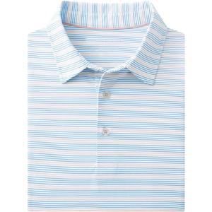 Rouen Men's Polo Shirts Short Sleeve Dry Fit Performance Wicking Moisture Causal Striped Collared Golf Shirts for Men (XXL)