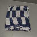 Saodimallsu Womens Checkered Oversized Cardigan Sweaters Color Block Chunky Open Front Lantern Sleeve Plaid Knit Coats (Small, Navy)