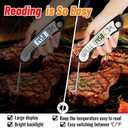 Meat Thermometer Digital, IP67 Waterproof Food Thermometer for Cooking