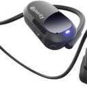 Purity Air Open Ear Headphones - True Air Conduction Wireless Bluetooth Open Ear Earbuds with Dual Mic for iPhone/Android - Secured Long Wearing Comfort, Sports Sweat Resistant (Black/Black)