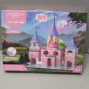 286 PCS Princess Castle Building Kit for Girls 6-12, Mini Brick DIY Craft Castle Playset, STEM Construction Toy, Pink Fantasy Castle Building Set, Creative Alternative to Popular Building Block Sets