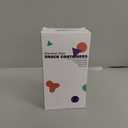 2-Compartment 10oz Stainless Steel Snack Containers, Reusable Snack Containers with Silicone Lids Lunch Box for Meal Prep Food Storage On-the-Go Snacking(Orange)