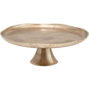 Bloomingville Metal Pedestal, Antique Gold Finish
