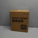 XPCARE 200Pcs Paper Gift Bags 5.25x3.25x8.25'',Gift Wrap Bags with Handles Brown Kraft Paper Bags for Small Business Paper Bags Bulk for Birthday Party Favors Shopping Retail