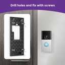 Adhesive Video Doorbell Mount for Video Doorbell, No Drilling Camera Door Mounting Holder Bracket Accessories for Apartments Office Houses