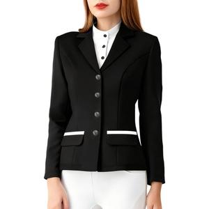 Equestrian Show Jacket Women Horse Riding Coat Ladies Horseback Riding Stretch Blazer Top Wear Clothes Medium