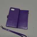 XcaseBar Compatible with iPhone 16e 6.1" Wallet case with Zipper Credit Card HolderRFID Blocking,Flip Folio Book PU Leather Phone case Shockproof Cover Men Women for Apple 16e case Purple