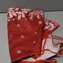 AVOIN colorlife Christmas Tree Skirt 36 Inch, Christmas Plants Snowflake Winter Holiday Tree Mat Decoration