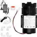 6800 Booster Pump Kit, Suitable for Household Reverse Osmosis Water Filtration System Standards or Manifolds up to 100 GPD,Bring a High-Voltage Switch