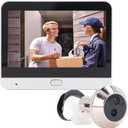 1080P Video Door Viewer, 120 Peephole Camera with 4.3 Inch Color Monitor, Two Way Talk, Night Vision, PIR Motion Detection, Camera Camera System