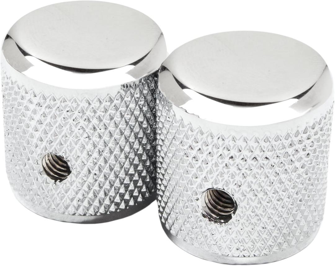 Fender Pure Vintage 58 Telecaster Knurled Knobs, Chrome