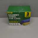 3 Pack Premium XL Shammy Cloth for Car Drying, 34x25 Chamois Towel for Car, Super Absorbent Shammy Towel for Car, Reusable Soft Car Drying Towels