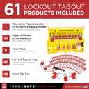 TRADESAFE Lockout Tagout Station with Loto Devices - 14 Pack Safety Lock Set, 6 Hasps, 40 Do Not Operate Tags, Lock Out Tag Out Kit Board, Lockout Safety Supply for OSHA Compliance