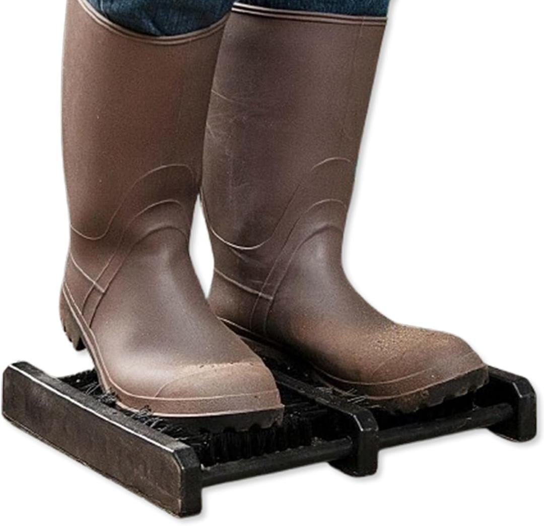 Jobsite Boot Scraper - Outdoor Shoe Scrubber Cleaner Brush (1 Pack)