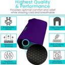 Vive Premium Crutch Pads & Hand Grips - Comfortable, Breathable, Machine Washable Padding - Moisture Wicking & Odor Reducing Pillow Accessory Covers for Adult & Youth Walking Crutches (Purple)