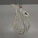 Primitive Planters 2176 36" Macrame Plant Hanger, White