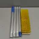 LOLA Deck Scrub Brush Outdoor Broom, Durable Bristles Remove Dirt, Grime, Grout, Leaves, Snow on Patios, Decks, Wet or Dry, 1 Pack (Medium)