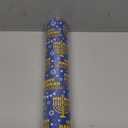 LeZakaa Hanukkah Wrapping Paper Jumbo Roll, Menorah, Hexagram with Happy Hanukkah, Stars of David & Stripe Reversible Design, 24 inches x 100 Feet (200 sq.ft.)