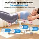 DERACY Mini Inversion Table with Rollers, Back Extension Machine