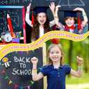 Kigeli 100 Pcs Welcome Back to School Bracelets Silicone Wristbands Gift Bulk First Day of School Favor for Kindergarten Students Prize Party Supplies Decorations (Bright Style)