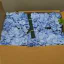 100 PCS Blue Hydrangea Artificial Flowers, Silk Full Flowers Heads with Stems for Wedding Centerpieces, Home, Garden, Baby Shower, Party Decoration