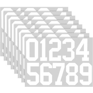 TaoBary 8 Sheets Mailbox Numbers Stickers Waterproof Vinyl Number Stickers Self Adhesive 0-9 Vinyl Decals for Car/Home/Residence(6 Inch,White)