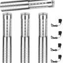 4 PCS LED Strobe Baton Lights Rechargeable LED Bottle Service Light Reusable Handheld Champagne Bottle LED Light for Party Nightclub Bar Wedding Event Festival Outdoor Activity (Silver)