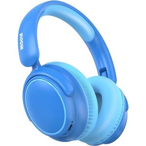 MIDOLA Active Noise Cancelling Kids Headphones Bluetooth 5.4 Wireless Volume Limited 85/94dB,Type C Fast Charging,Over Ear Foldable with Mic Aux Cord for Toddler Child Pad Tablet Blue