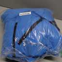 Fisoew Womens Ski Jacket Warm Hooded Insulated Waterproof Quilted Puffy Mountain Snow Winter Coat with Belt (Medium, Blue)