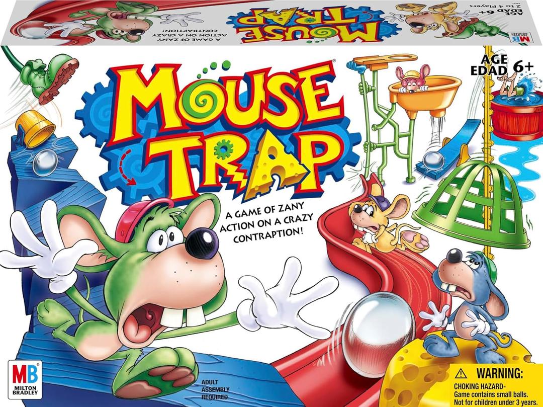 Hasbro Gaming Mouse Trap Kids Board Game, Family Board Games for Kids, Kids Games for 2-4 Players, Family Games, Kids Gifts, Ages 6 and Up 