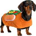 Dog Hot Dog Halloween Costume, Funny Pet Halloween Costumes for Dogs Cat of Small Medium Large Breed