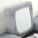 Couch Cushion Covers Stretch Cushion Covers Sofa Seat Cushion Slipcover Protector(Gray, Large)