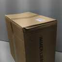 Low Rolling Stool Roller Seat with Universal Swivel Caster Wheels for Home Office Stool Garage Shop Stools PU Leather High Density Cushion and Steel Blue (Middle)