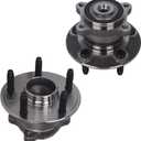 Autoround 512438 FWD Rear Wheel Bearing and Hub Assembly Compatible with Chevrolet Trax 2013-2015, Sonic 2012-2016, Buick Encore 2013-2016, 5 Lugs w/ABS, Set of 2