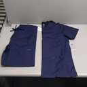 Dagacci Scrubs Medical Uniform Women and Man Scrubs Set Medical Scrubs Top and Pants (Medium, Navy)