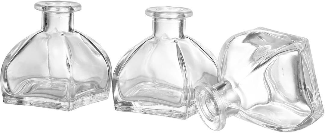 Alipis Essential Oil Jars Set Aromatherapy Bottles Diffuser Reeds Holder for Home Decor