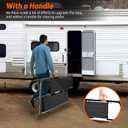 RV Step with Handrail, 2 Steps with Handle RV Stairs Home Ladder Foldable Stairs for 5th Wheel RV, Hot Tub, Outdoor Spa Pool
