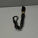 NICEMOVIC Ceramic Heating Hair Straightener Comb - Hot Pressing Brush for Natural Black Hair, Beard Wigs, and Curling (Gold)