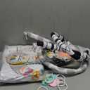 Baby Gym Play Mat, 8-in-1 Tummy Time Mat & Activity Gym, Washable Ball Pit, Infant Play Mat with Detachable Toys for Sensory Exploration and Motor Skill Development (Black White)