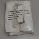 Cat Screen Door, Extra Tall Cat-Proof Mesh Gate, Fit Door Size 32'' x 80'', Anti Scratch Mesh with Zipper Closure, for Living Room, Kitchen, Bedroom (White, U-Shaped)