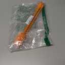 12.5" Silicone Bottle Brush & Straw Cleaner Brush Set | Water Bottle Cleaner for Hydro Flasks, Tumblers, Glassware, Vases and Narrow Neck Containers (Orange)