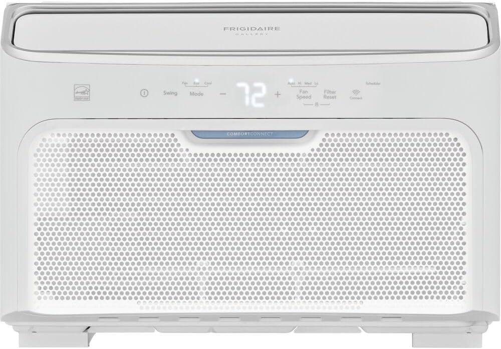Frigidaire Gallery 10,000 BTU Smart Inverter Window Air Conditioner & Dehumidifier with Remote, 115V, Cools up to 450 Sq. Ft. for Apartment, Bedroom, Medium Rooms