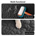 Tuffeel Waterproof Couch Cover for Dogs Washable, Anti-Slip Back Dog Bed Blanket Pet Chair Sofa Furniture Protector(52x82 Inches, Black)