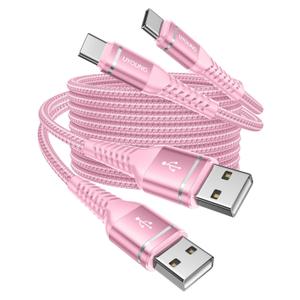 USB A to USB C Cable 3A Fast Charging 10FT, 2Pack USB to USBC Cable for