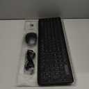 Wireless Keyboard and Mouse Combo, RGB Backlit, Rechargeable & Light Up Letters, Full-Size, Soft Typing, Sleep Mode, 2.4GHz Quiet Keyboard Set for Mac, Windows, Laptop, PC, Trueque (Black)