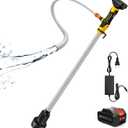 Cordless Stick Water Transfer Pump, Water Pump with 21V Battery Compatible with Makita 18V Battery,720GPH, Max Head Heicht 33 FT, Portable Utility Water Pump for Pool,Garden,Pond,Fish Tank