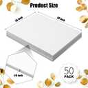 Frienda 50 Pack White Foam Board Foam Poster Boards 20 x 30 Inch Inch for Projects Double Sided Thickness, Rigid for School Crafts Office Art Projects Crafts, Presentation, Wedding